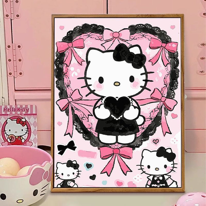 Hello Kitty-Themed Illustration Canvas Art Bowlift