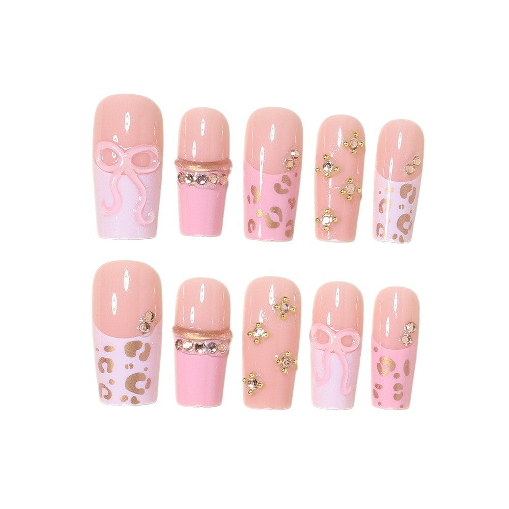 Decorative Long Stiletto Nail Art Tips Bowlift