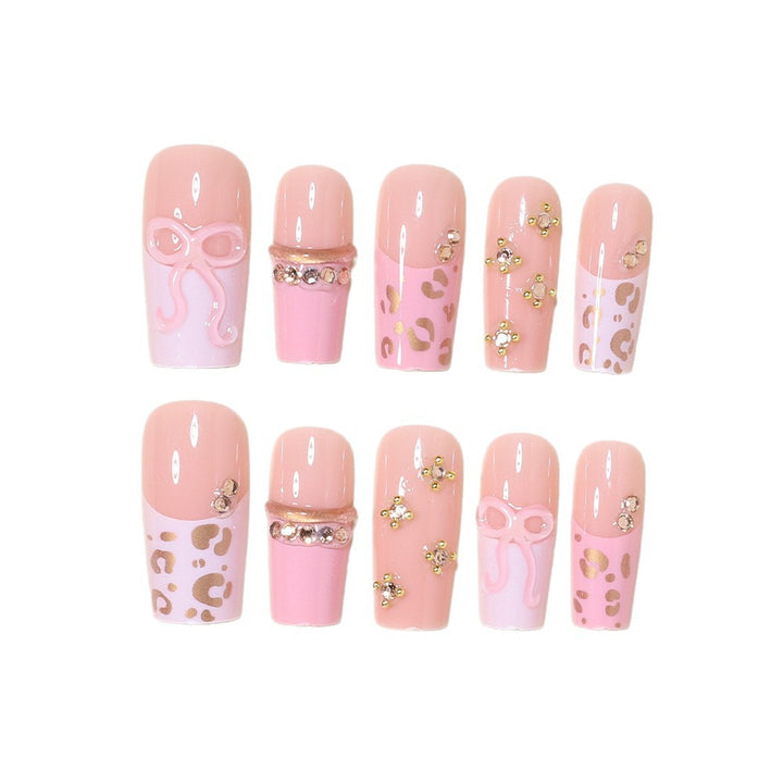 Decorative Long Stiletto Nail Art Tips Bowlift