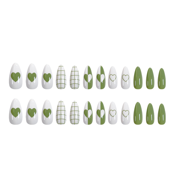 Creative stiletto artificial nails with geometric patterns Bowlift