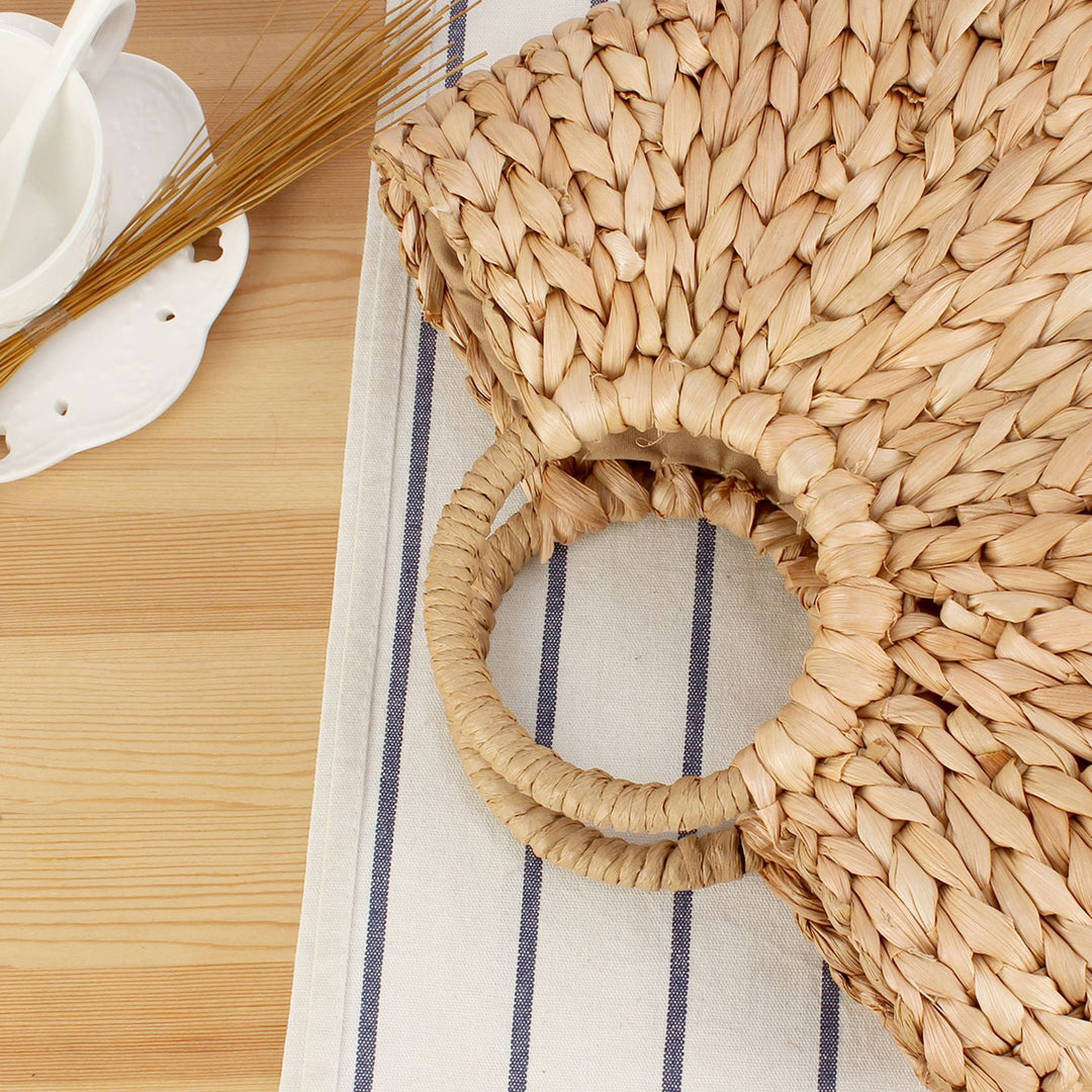 Braided Tote Bag with Unique Design Bowlift