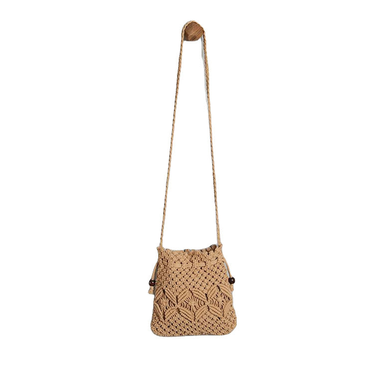 Macrame Bag with Adjustable Shoulder Strap Bowlift