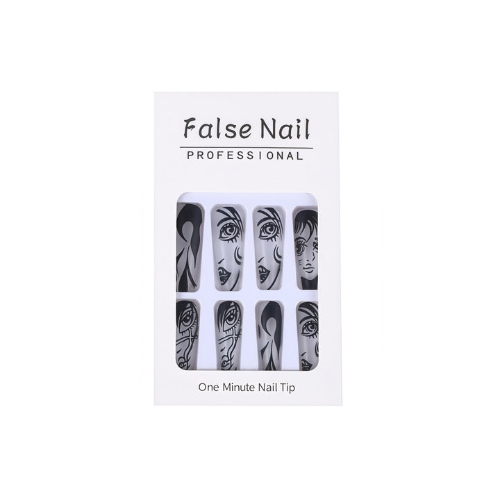 Art Nail Set with Artistic Portrait Designs Bowlift