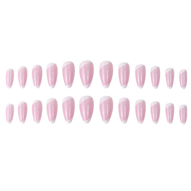 Elegant Stiletto Press-On Nails with French Tip Design Bowlift