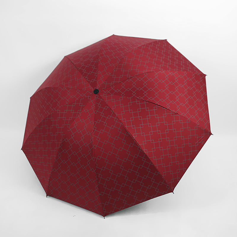 Ladies Folding Umbrella with Innovative Stability System Bowlift