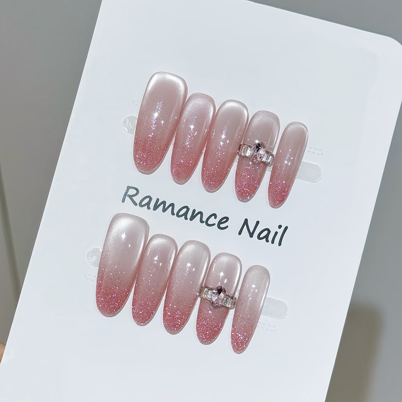 Elegant Ombre Press-On Nails Bowlift