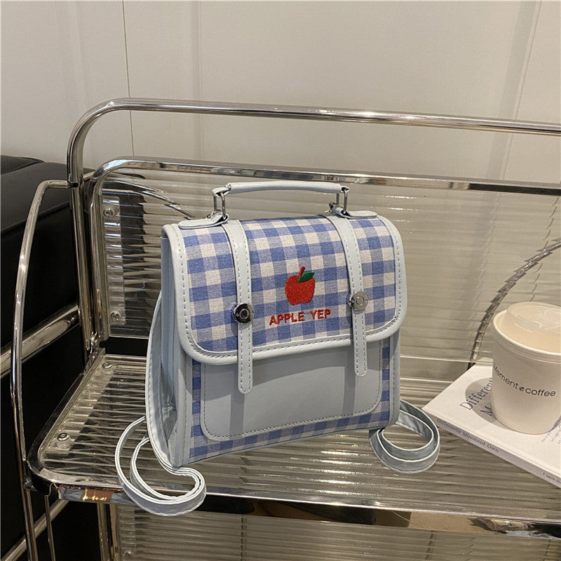 Playful Checked Mini Backpack Bowlift