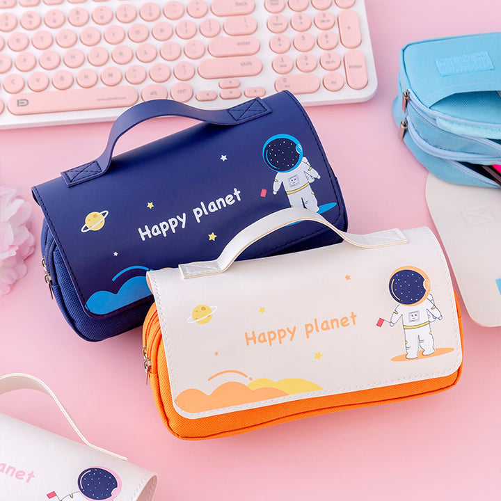 Stylish Astronaut-themed Pencil Case Bowlift
