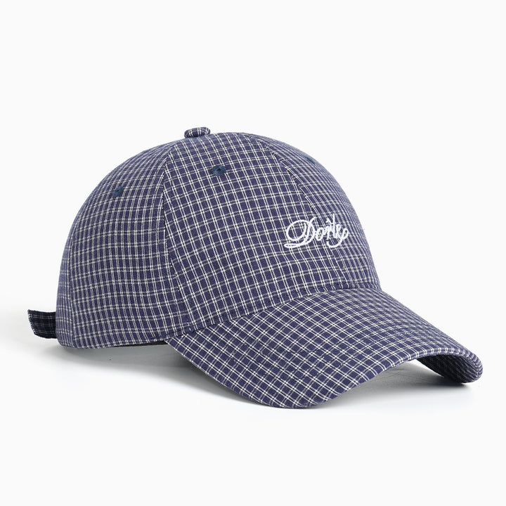 Women's Sporty Checkered Cap Bowlift
