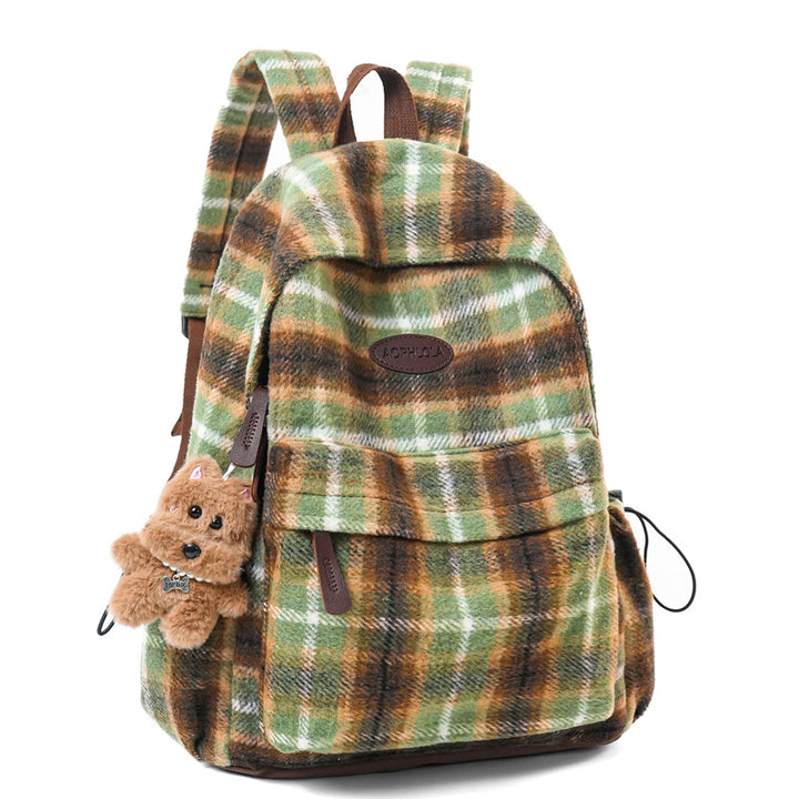 Cozy Patterned School Backpack Bowlift