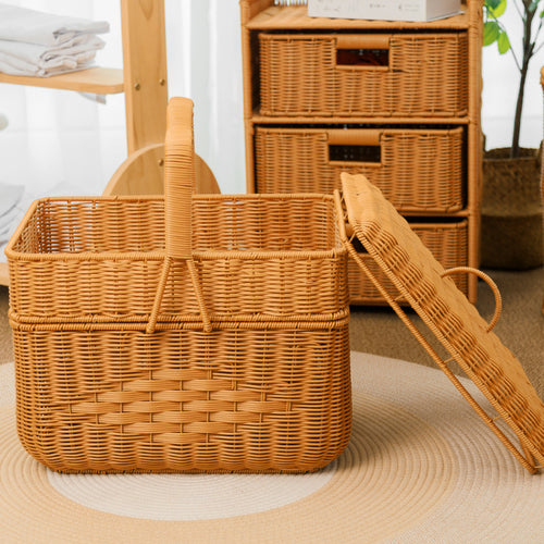 Round Woven Storage Basket Bowlift