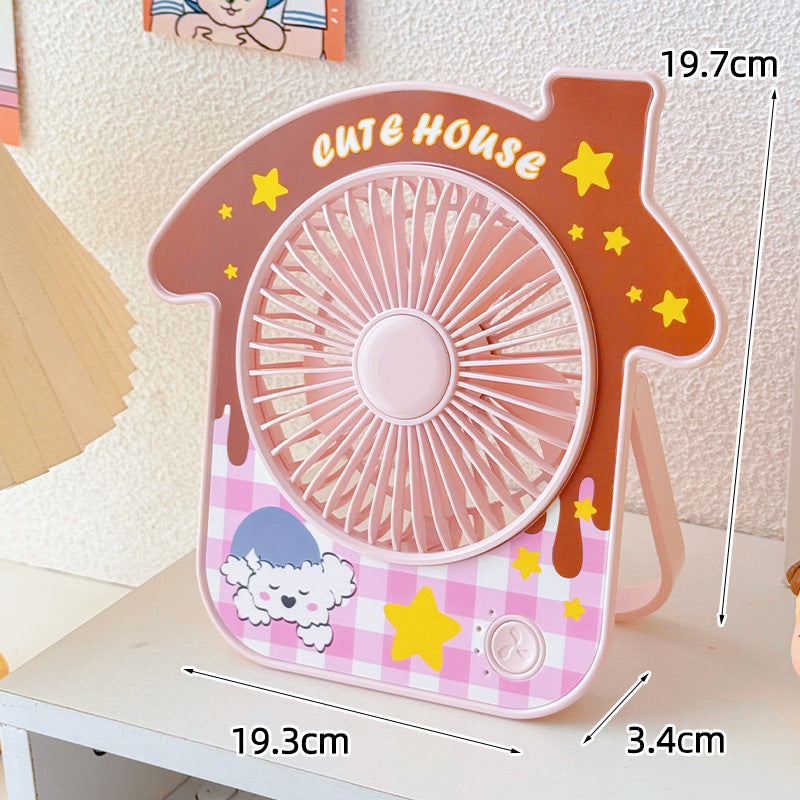 Ladies Portable Mini Fan with Cute Design Bowlift