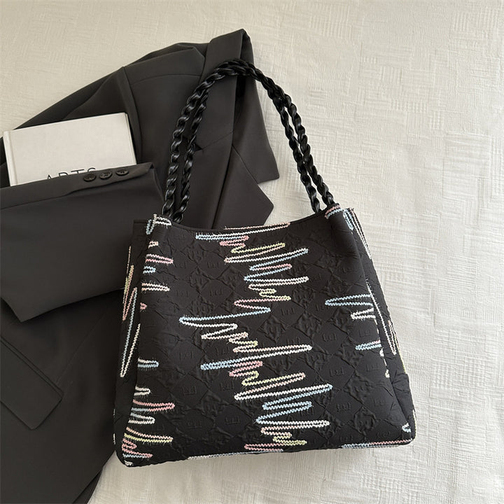 Quilted Decorative Shoulder Bag Bowlift
