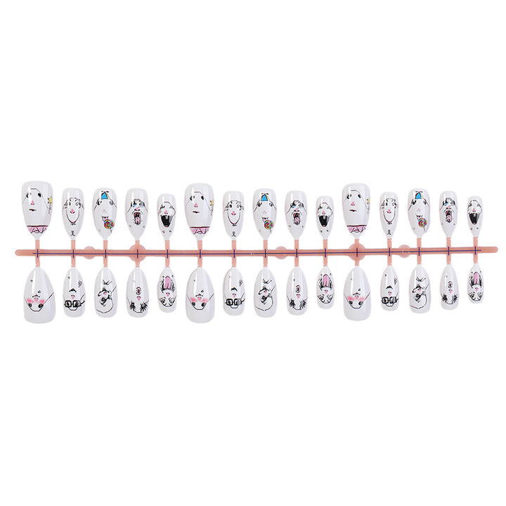 Creative Nail Art Set with Playful Designs Bowlift