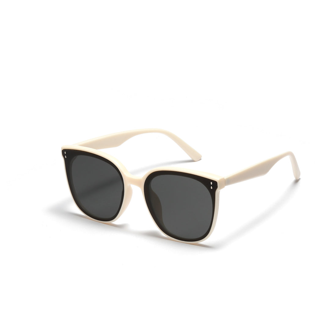 Women’s fashionable square sunglasses with high-quality transparent frame Bowlift