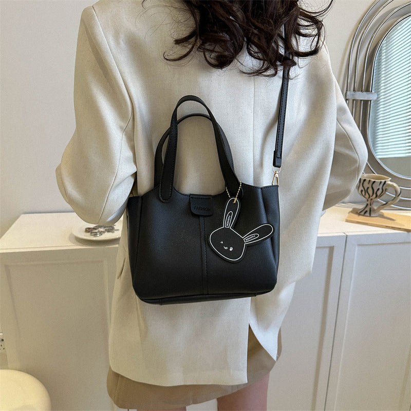 Structured Faux Leather Handbag Bowlift