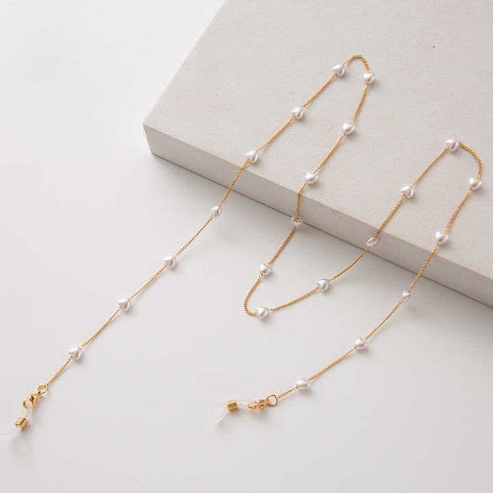Pearl-Accented Eyewear Chain Bowlift