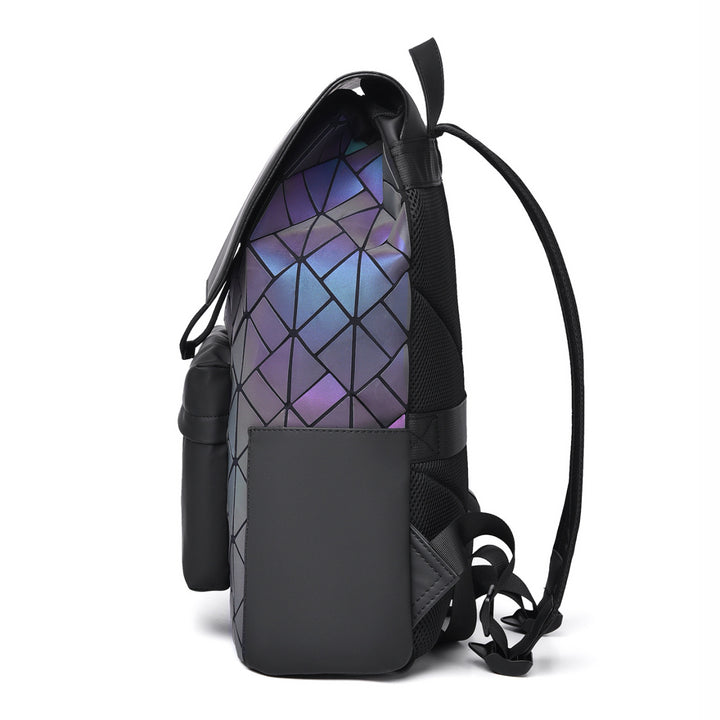 Stylish Geometric Pattern Backpack Bowlift