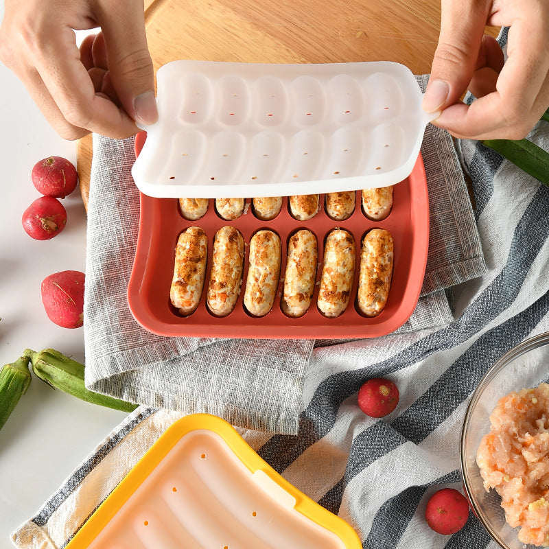 Silicone ice cube mold with integrated cooling design Bowlift