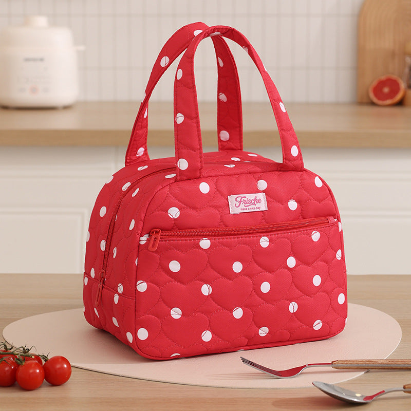 Quilted Floral Lunch Tote Bowlift