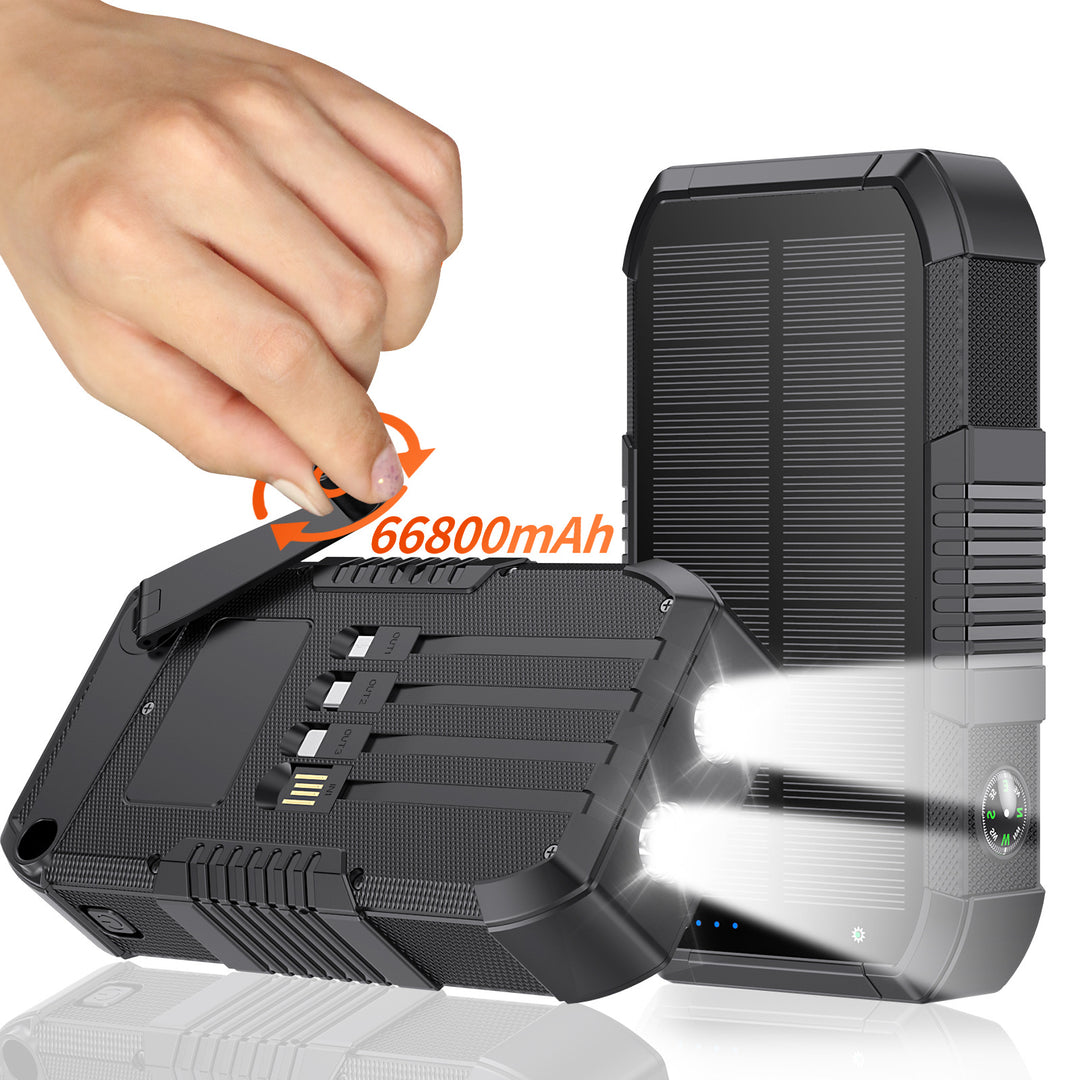 Solar Powerbank with 66800Mah and LED lamp Bowlift