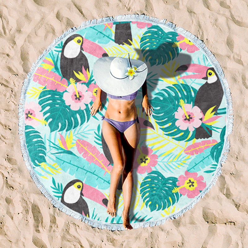 Rundstrand towel with unique sunset design Bowlift
