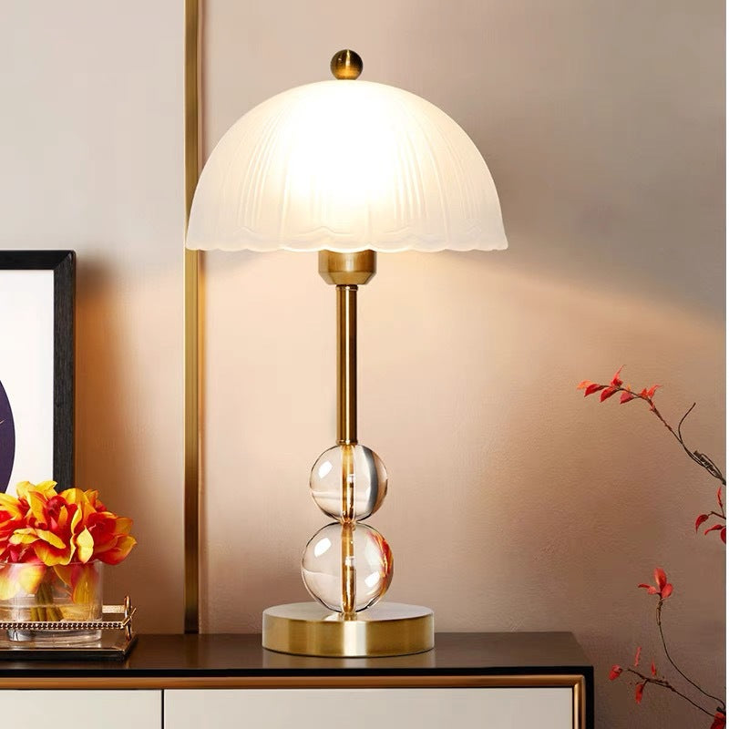 Contemporary Glass Shade Table Lamp