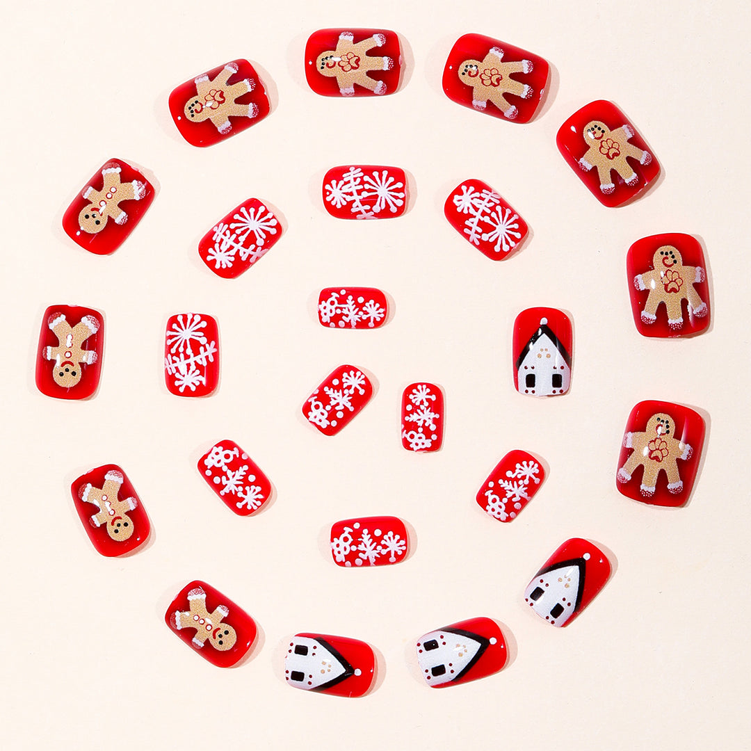 Festive Gingerbread Nail Art Bowlift