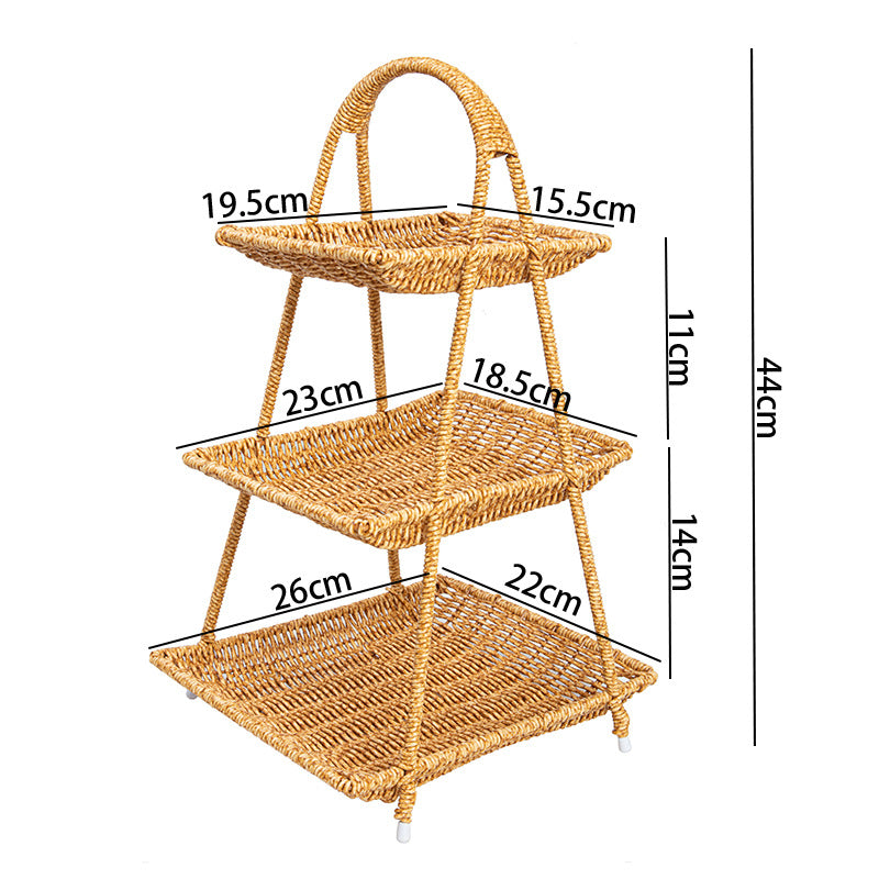 Women Handcrafted Storage Basket with Round Design Bowlift