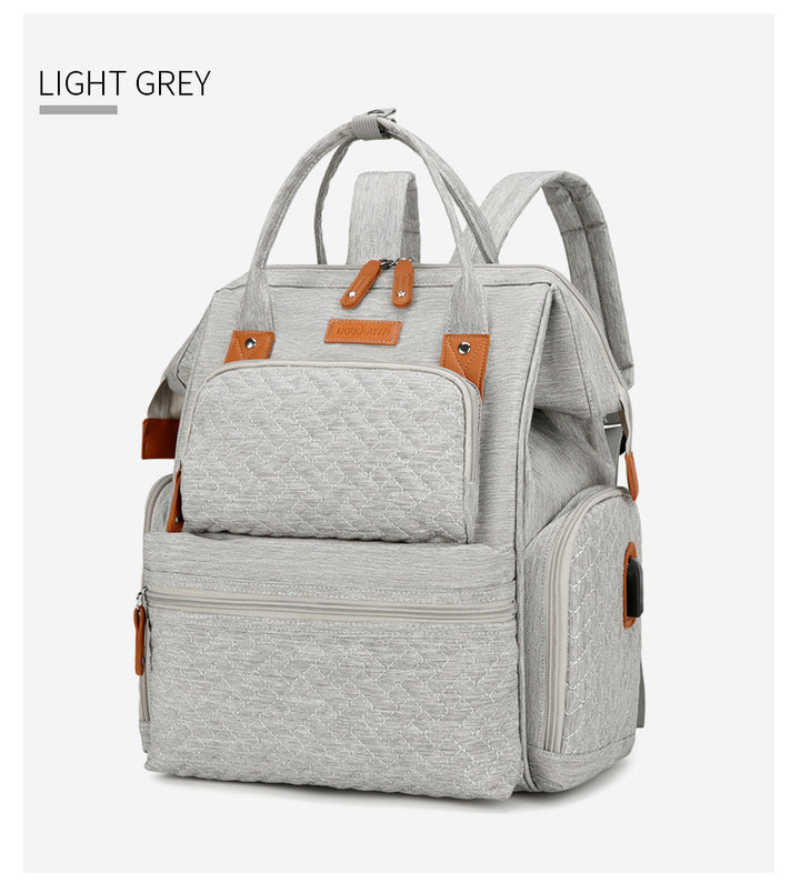 Stylish Multi-Pocket Diaper Backpack Bowlift
