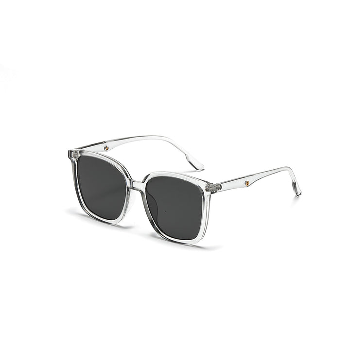 Women's stylish square sunglasses with clear frame and polarized lenses Bowlift