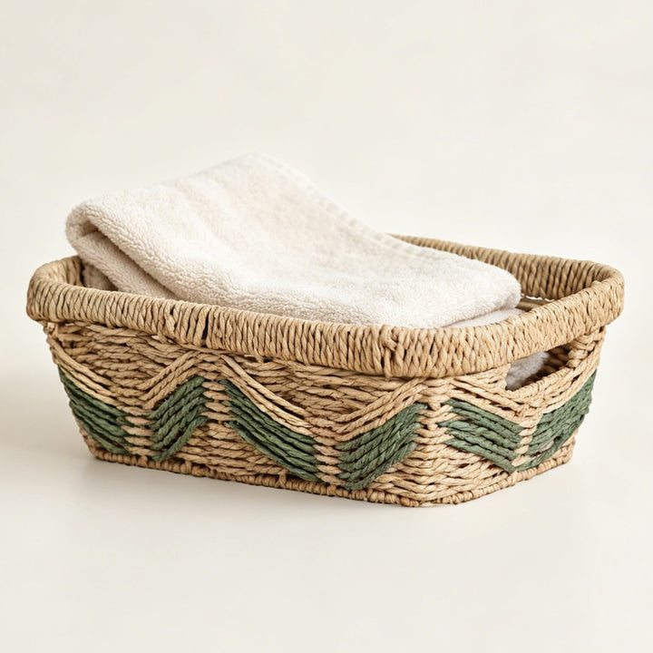 Handmade storage basket with decorative pattern Bowlift