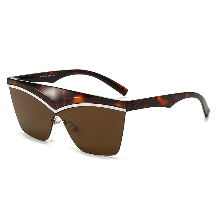 Ladies Designer Sunglasses with Asymmetrical Frame and High-Tech Lenses Bowlift