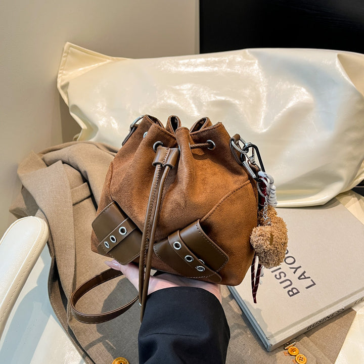 Suede Bucket Bag Bowlift