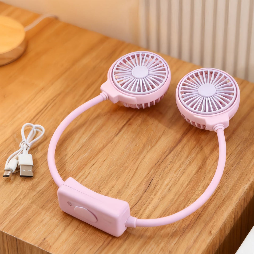Women's Portable Dual Fan with Flexible Hose Design Bowlift