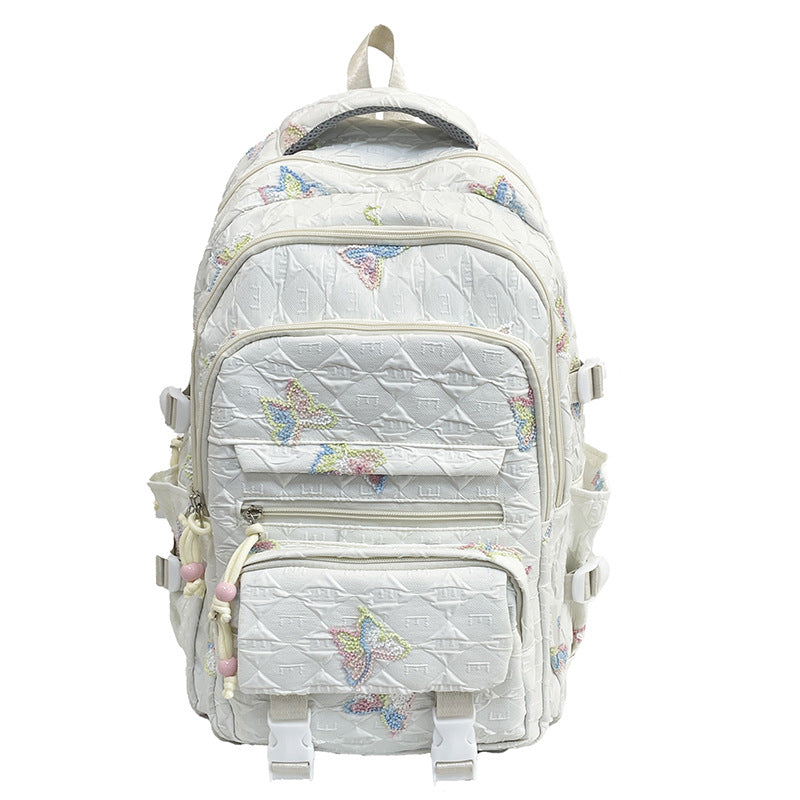 Stylish Butterfly Embellished Backpack