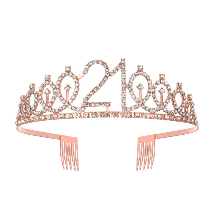 Women's Crystal-Embellished Tiara with Elegant Design Bowlift