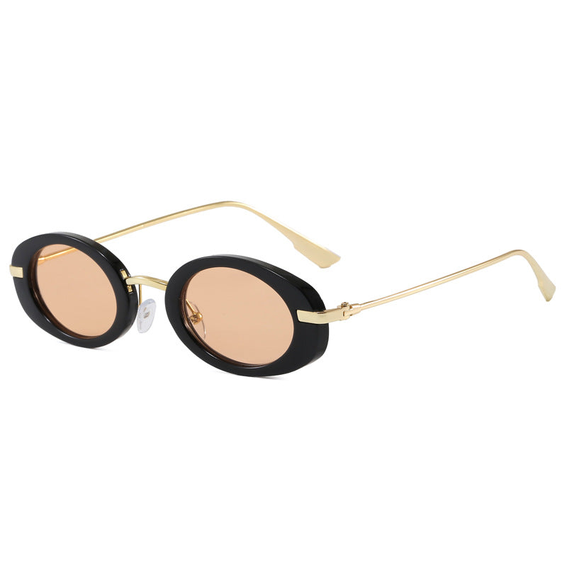 Fashionable glasses with oval frame Bowlift