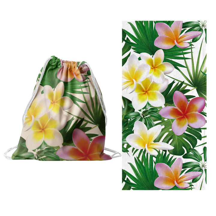 Sporty tote bag with floral design Bowlift
