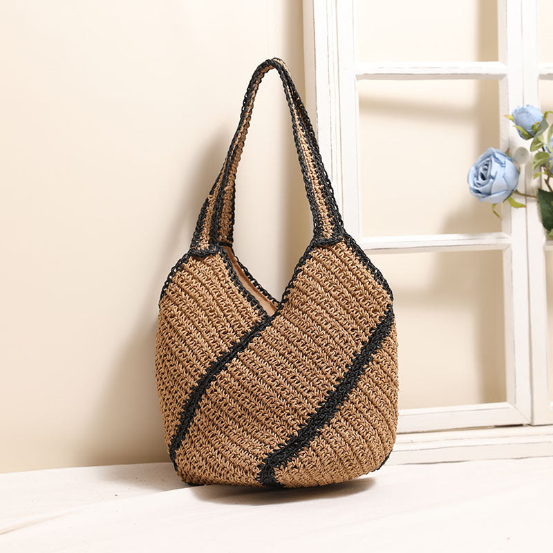 Braided beach bag with fashionable design Bowlift
