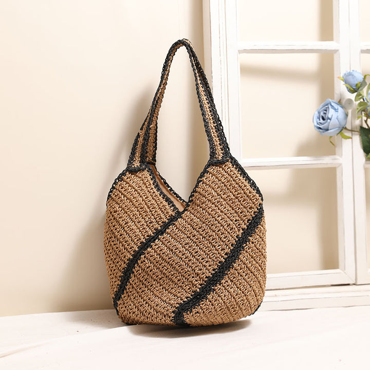 Braided beach bag with fashionable design Bowlift