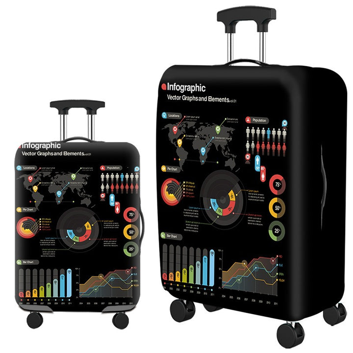 Whimsical Hedgehog Design Hard Shell Luggage Bowlift