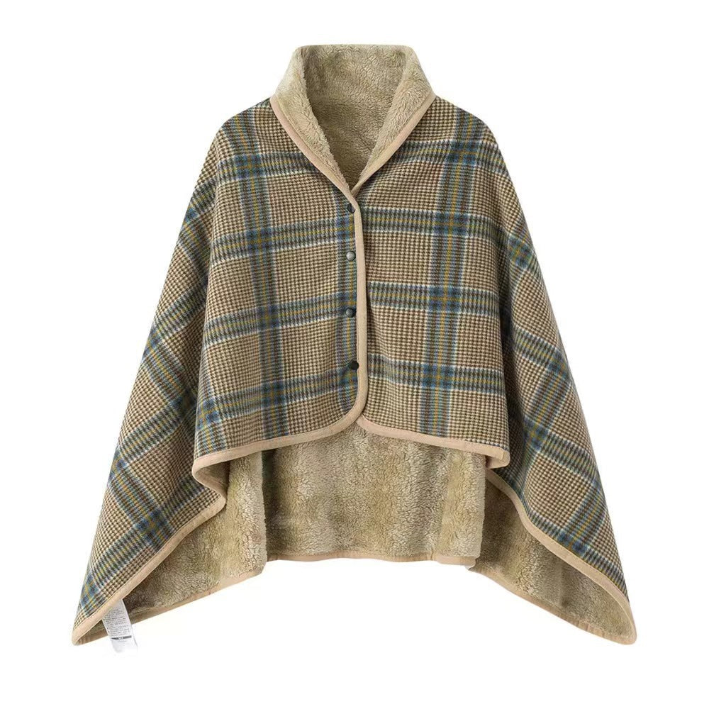 Women Cozy Blanket Poncho Bowlift