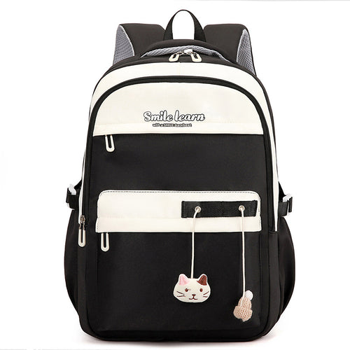 Cute Cat-Themed School Backpack