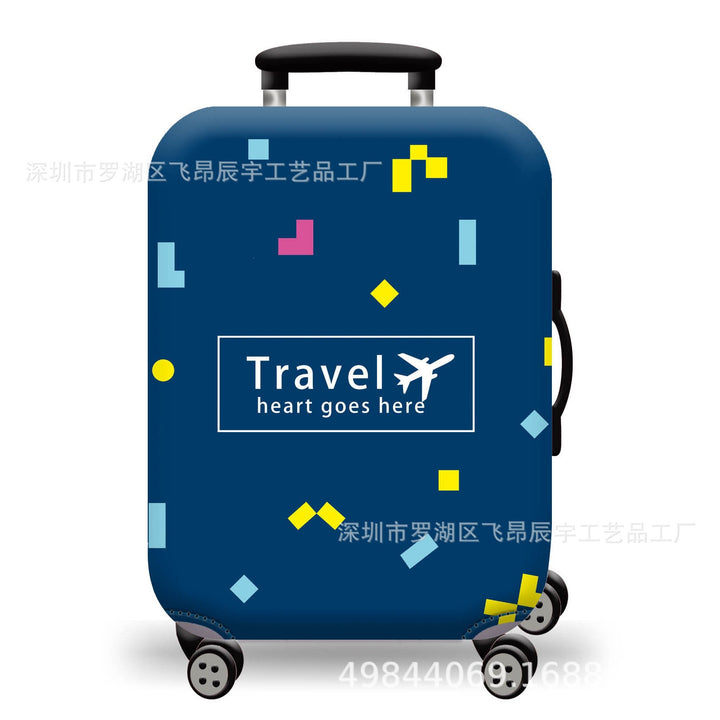 Hard Shell Luggage with Earth Design Bowlift