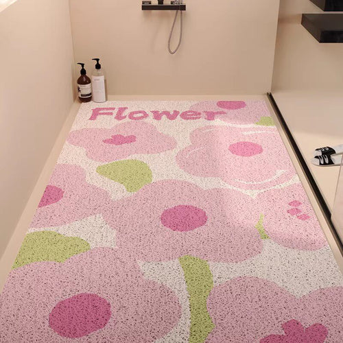 Decorative Floral Bath Rug