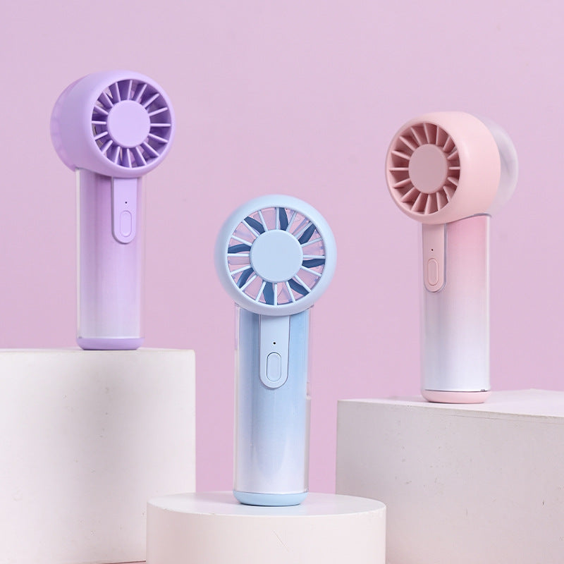 Unisex compact mini-handheld fan with rechargeable battery and quiet motor Bowlift