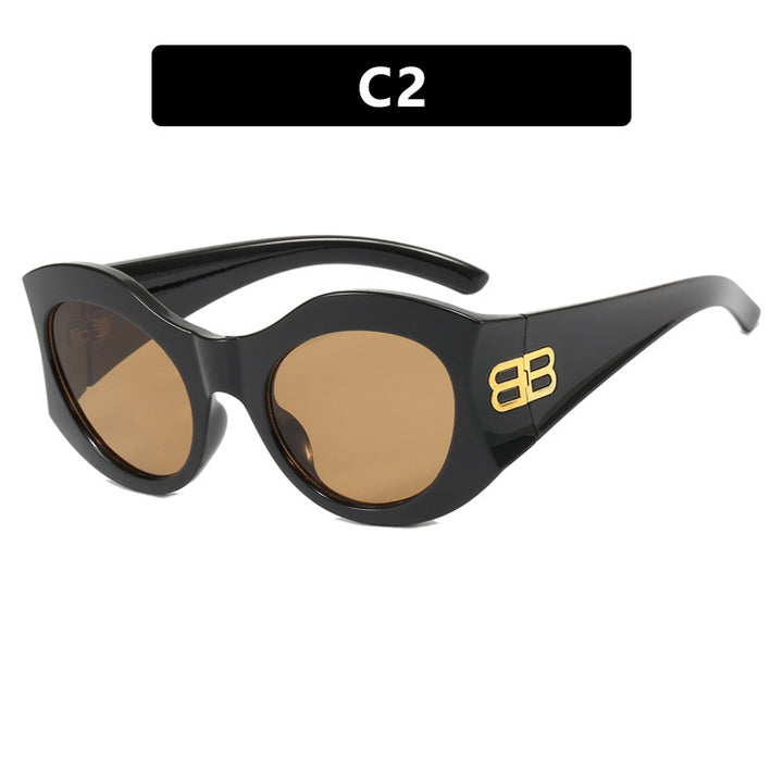 Ladies stylish Cat-Eye sunglasses with high-gloss design and protective lenses Bowlift