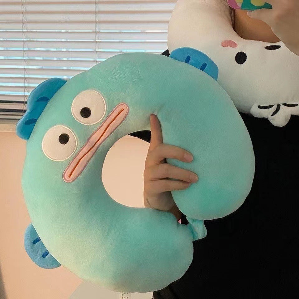 Women's Neck Pillow with Fun Alien Design Bowlift
