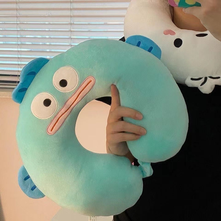 Women's Neck Pillow with Fun Alien Design Bowlift